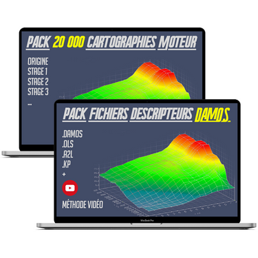 CHIPTUNING STAGE 1 DAMOS WinOLS Super Mappack Cours Methode explication